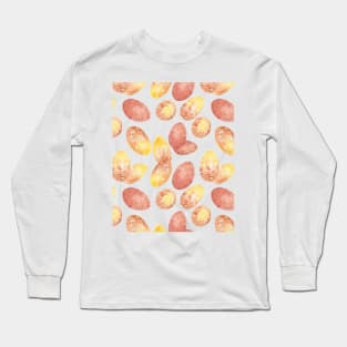 Vintage Style Dyed Eggs Pattern Long Sleeve T-Shirt